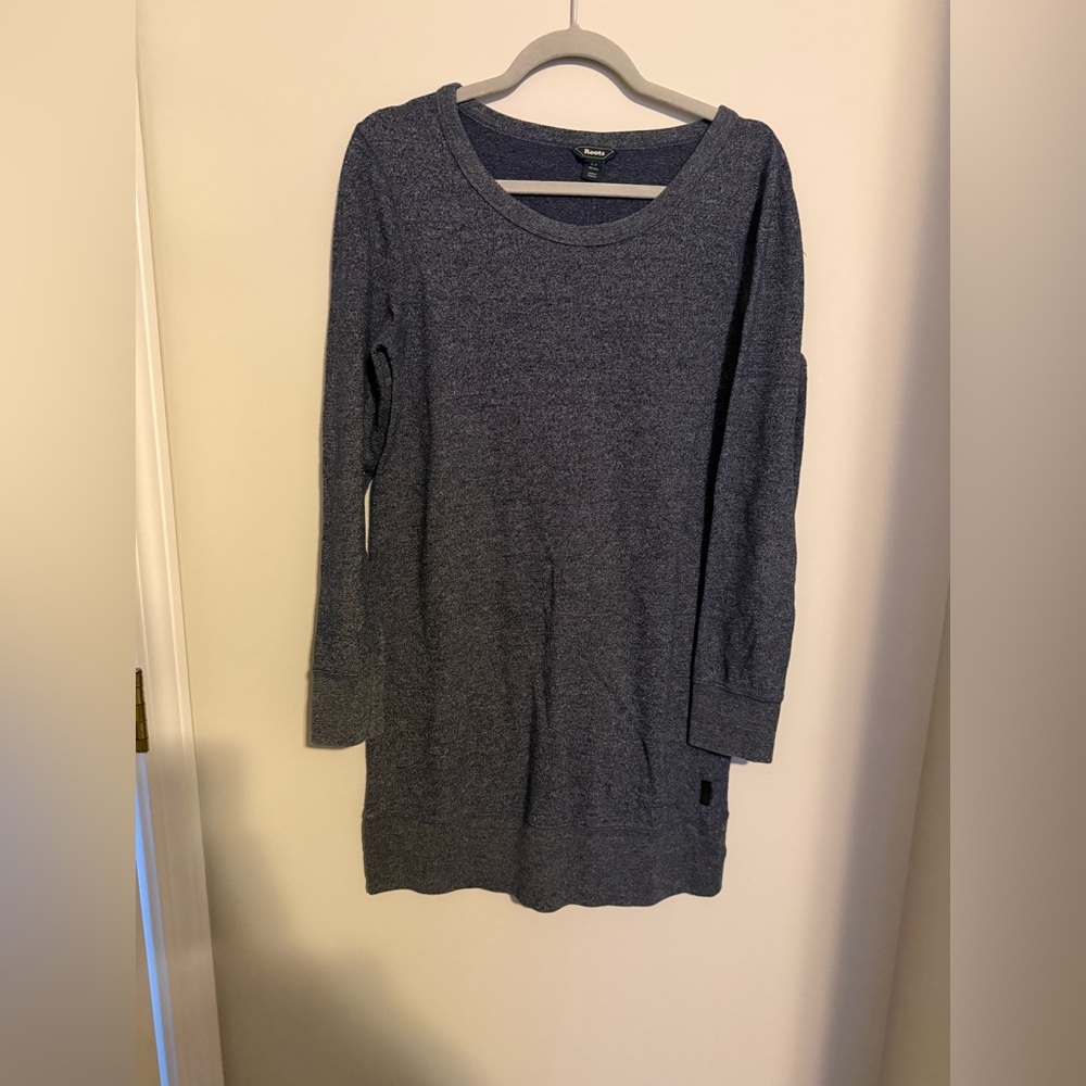 Roots Navy Long Sleeve Tee t shirt dress size small